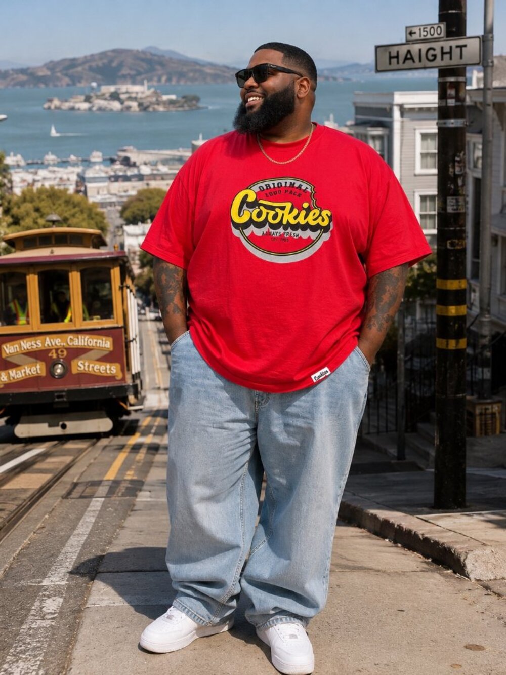 Cookies Original Loud Pack Graphic Tee Red 4X 100% Cotton Streetwear